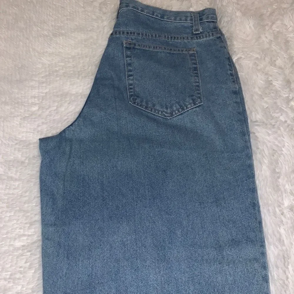 Vintage 90’s Lightwash Baggy Wide Leg‎ Streetwear Jeans Women’s Size 14